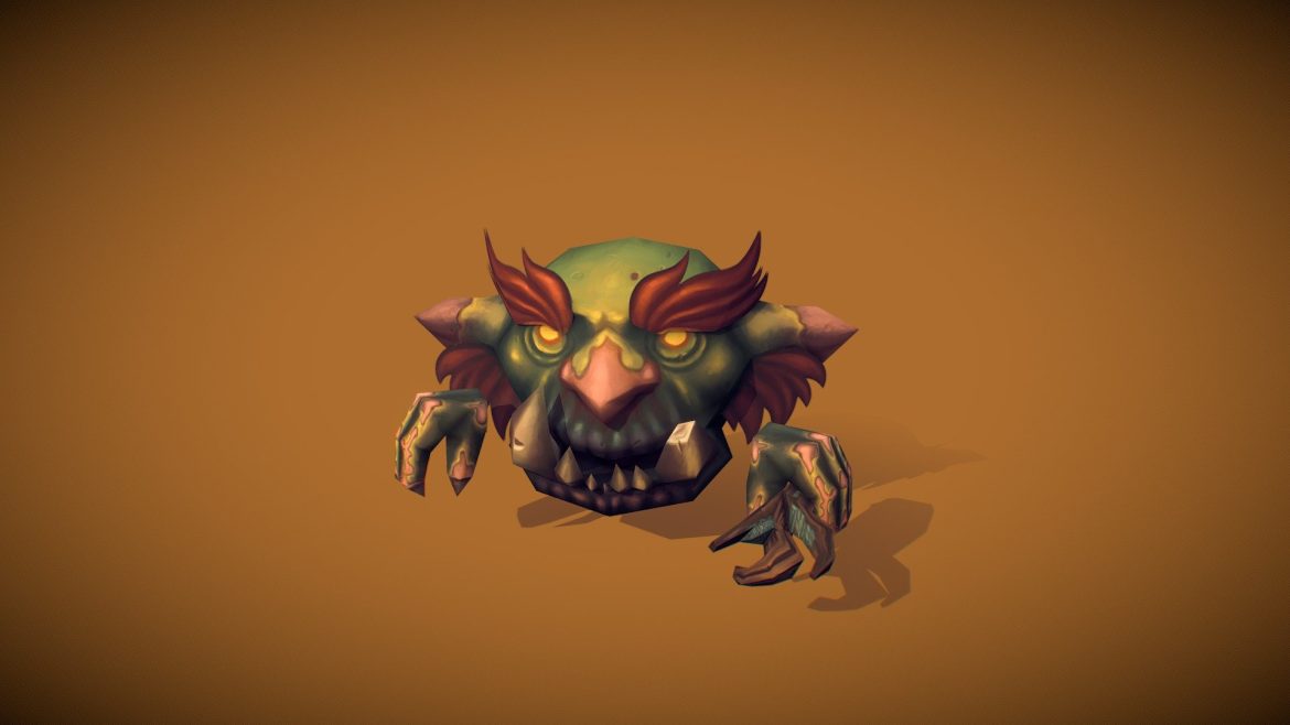 micro troll malak 3d model