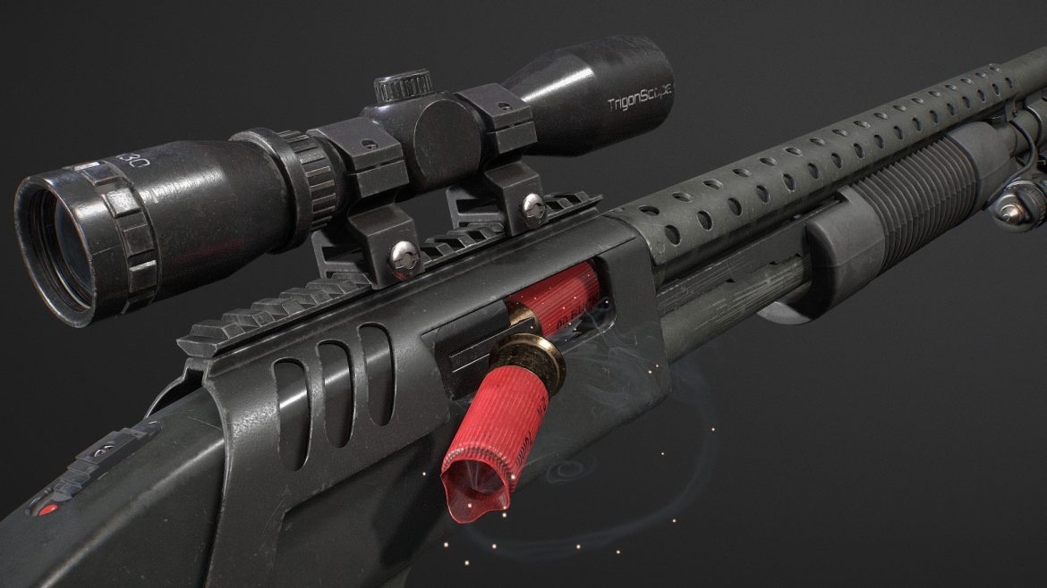 mossberg 590 tactical 3d model