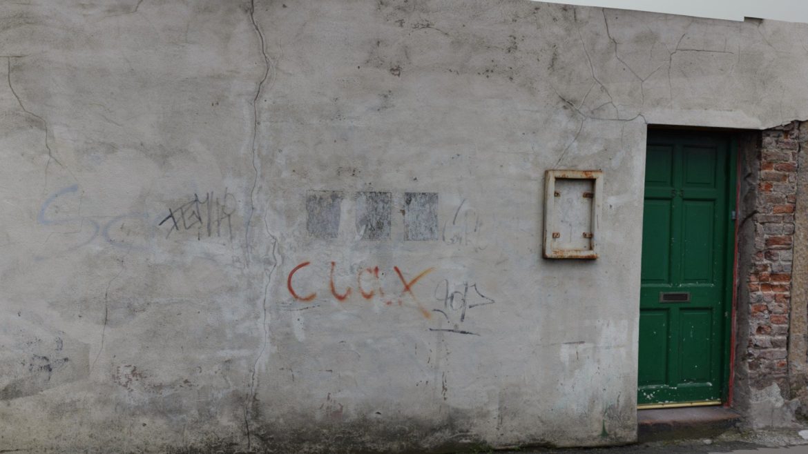 old graffiti wall amp door scan 3d model