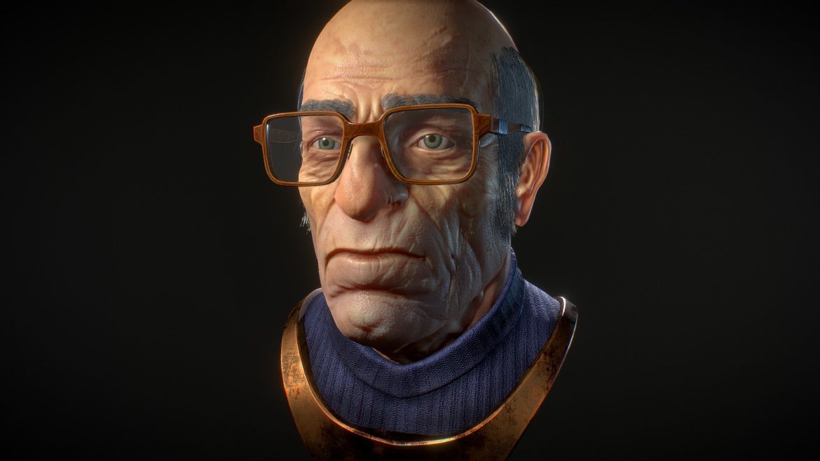 old man 3d model