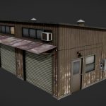 old warehouse 3d model