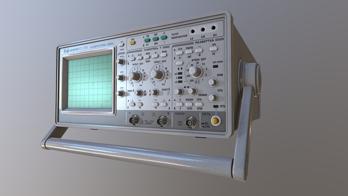 oscilloscope 3d model