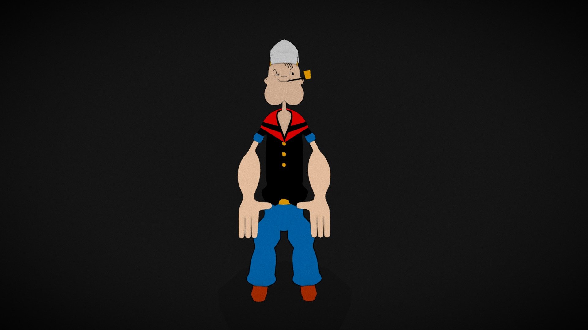 Popeye - fan art - deep3dsea