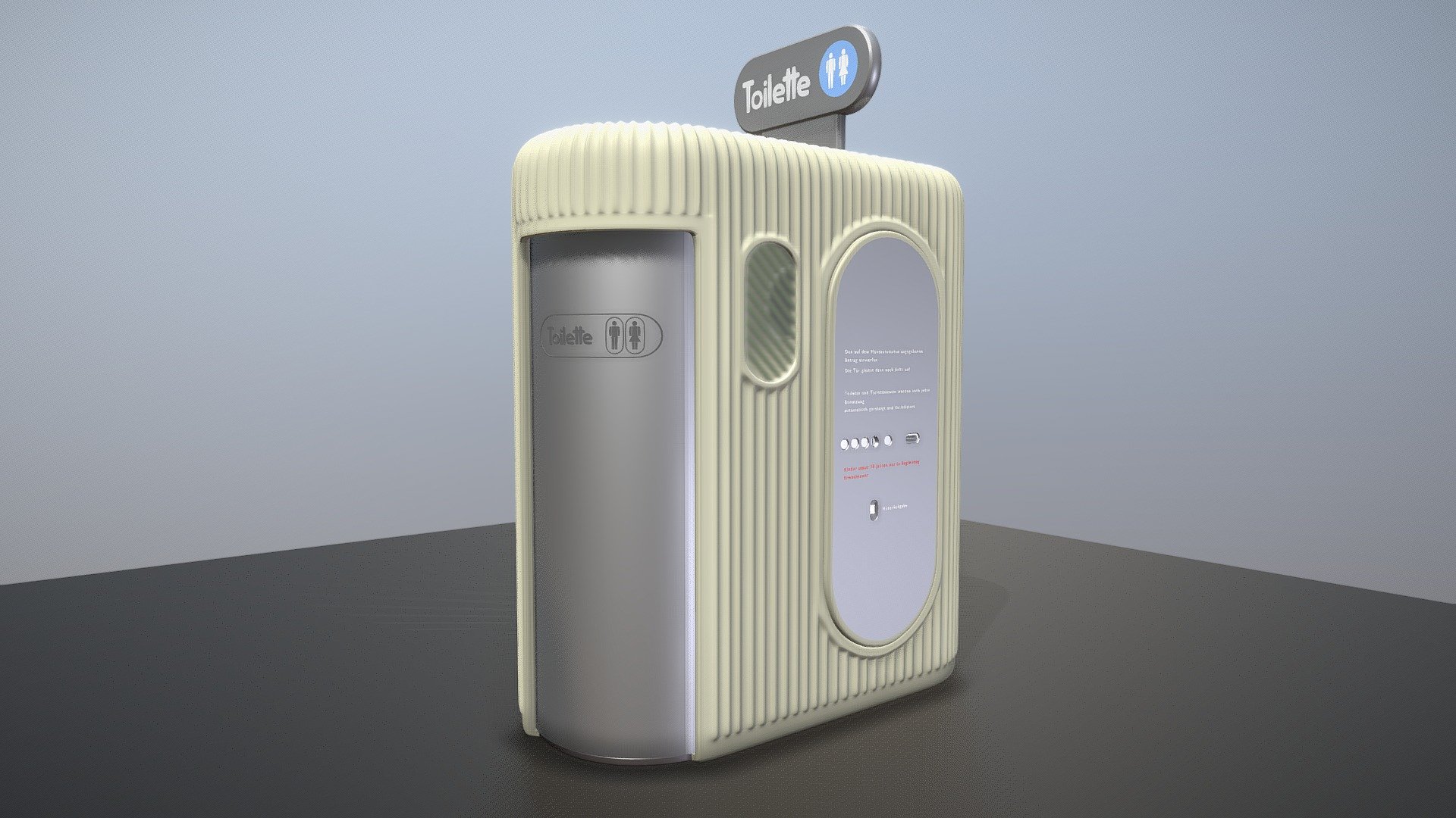 Public Toilet 1 (High-Poly)