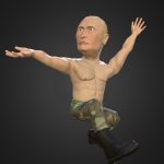 putin caricature dancing russian dance 3d model