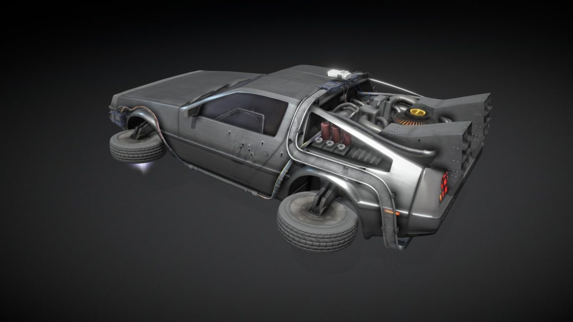 Parzival Delorean 3d Model - high quality 3d asset