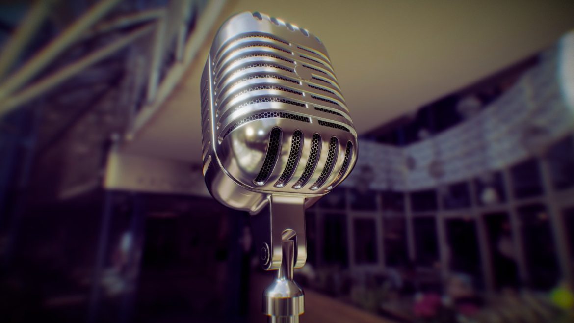 retro microphone 3d model