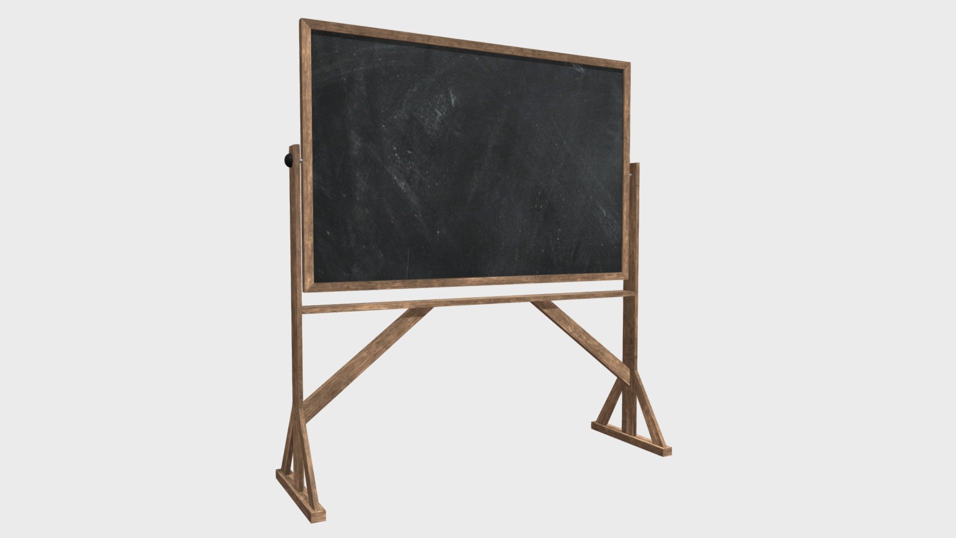 Reversible freestanding chalkboard