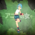 Anime Girl 3d Model - Anime girl 3D model in various outfits and expressions, showcasing toon style and customizable features for Blender and FBX.