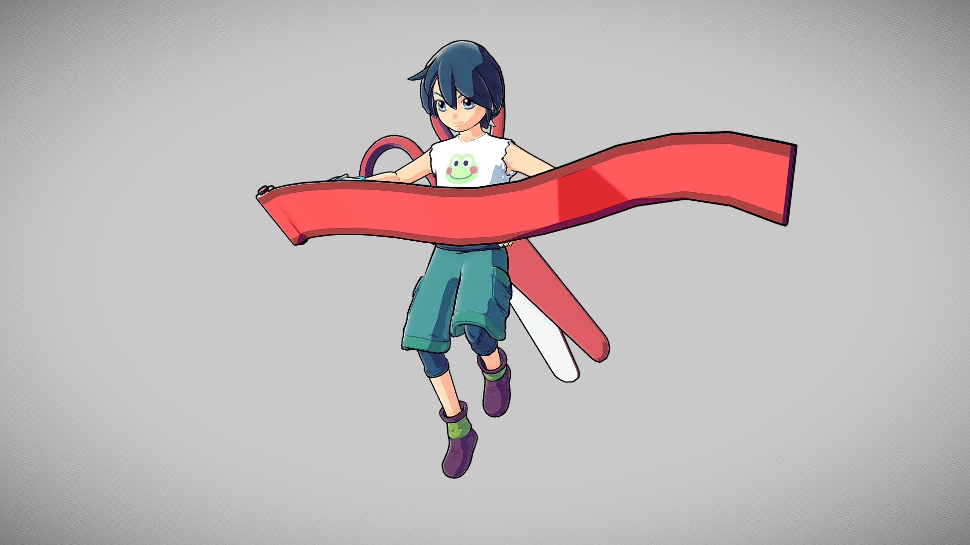 Rigged Anime Kid – Downloadable
