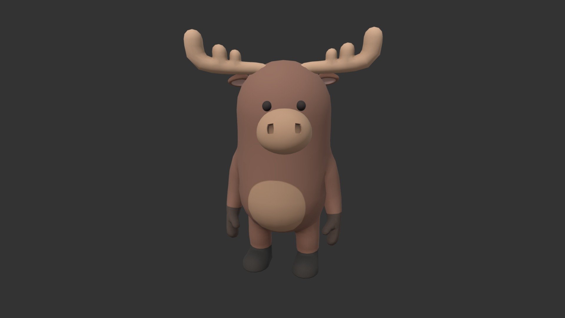 Rigged Moose Character
