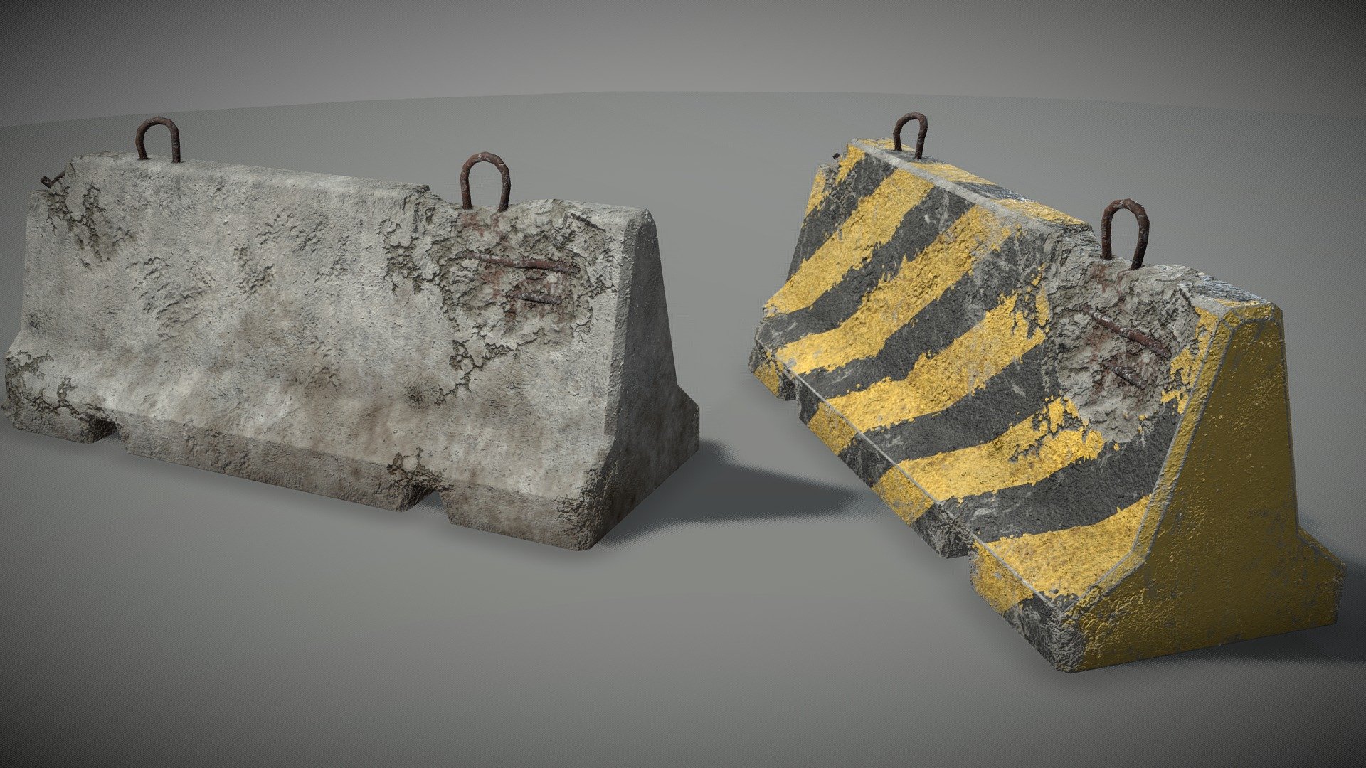 RoadBlock Model 2 Texture Variants plus LOD