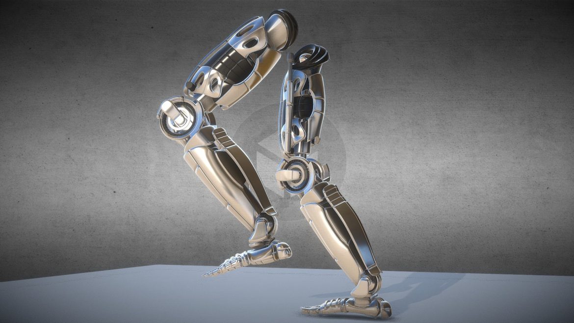 robot legs version 2 3d model