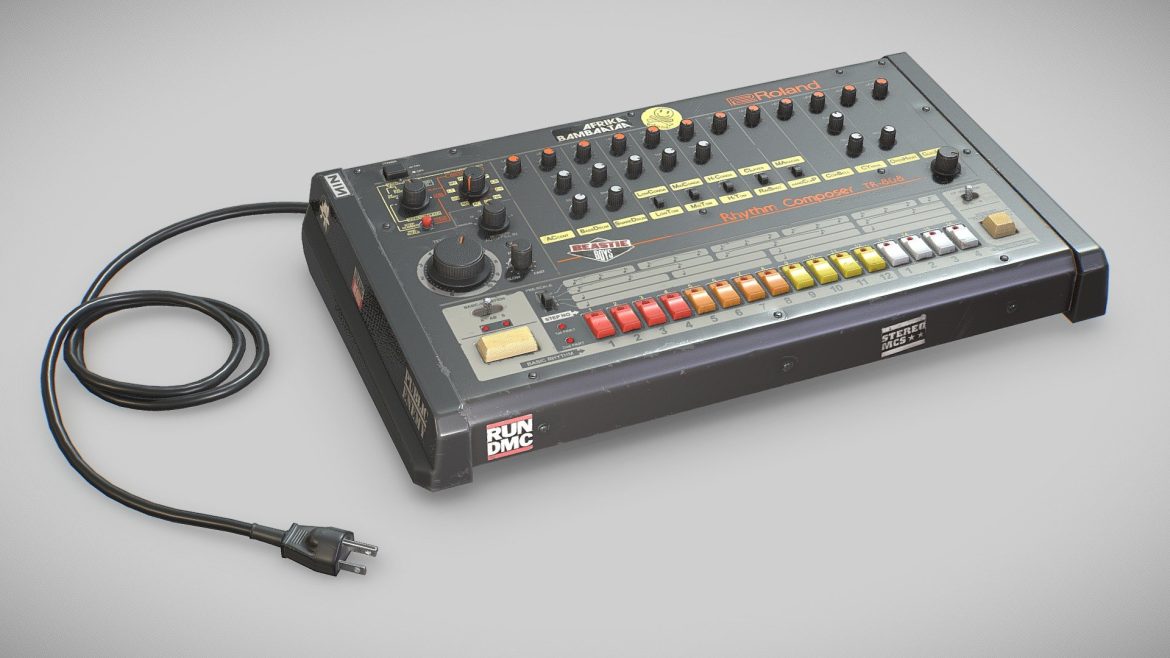 roland tr 808 3d model