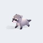 roy the raccoon wild series 3d model
