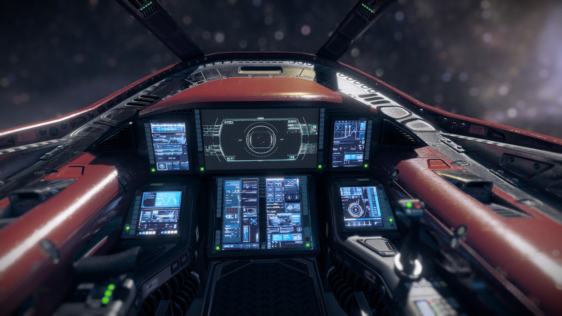 Sci fi Cockpit 2 Light Fighter
