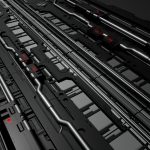 sci fi floor section kb019 3d model