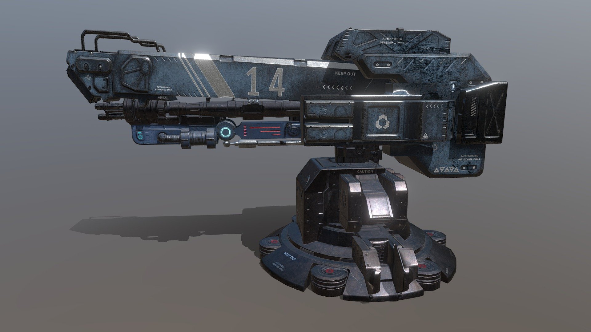 Sci-fi Game Weapon Battery