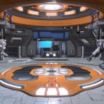 sci fi hangar 3d model