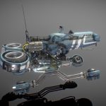 Sci-fi Hover bike