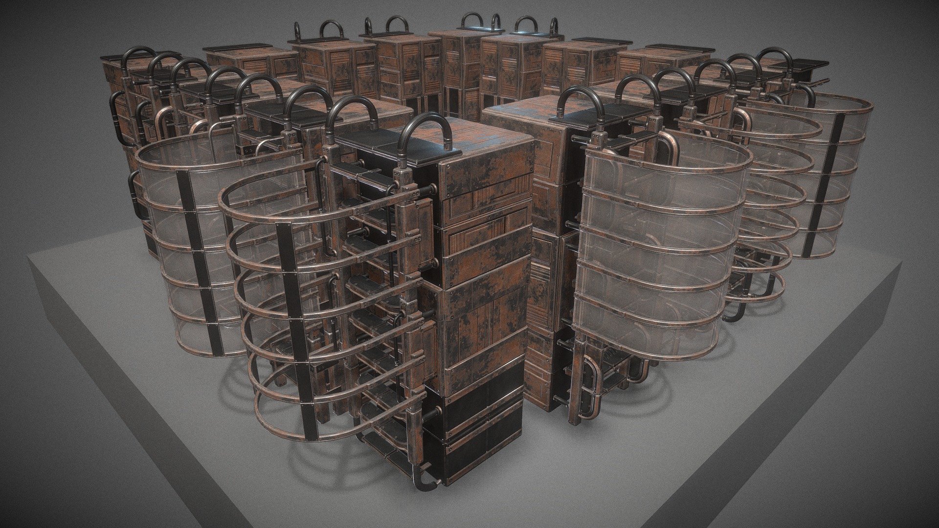 Sci-Fi Ladders (Rusty Version)