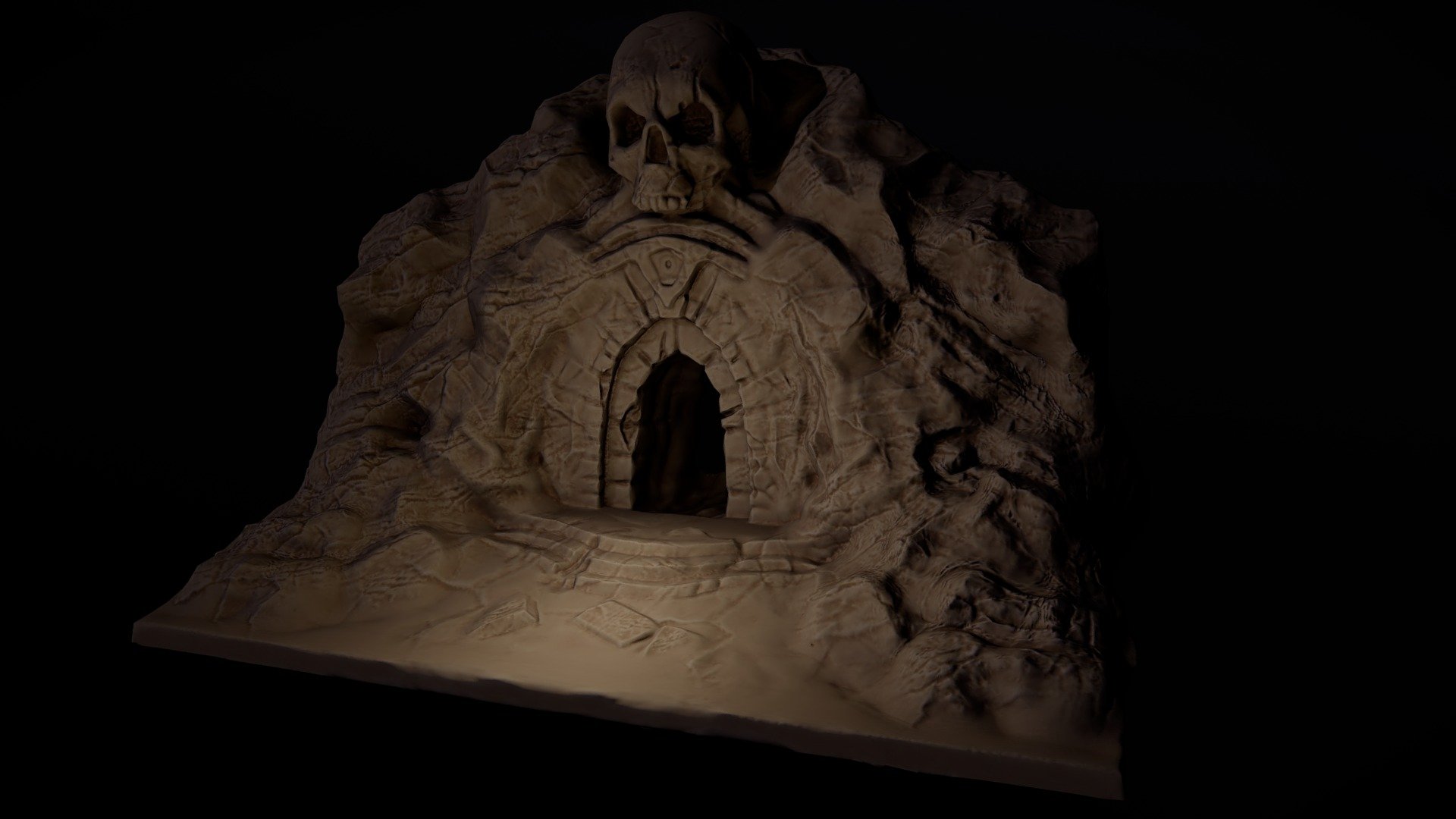 Sculpt January 2018 – 18 cave – Blender