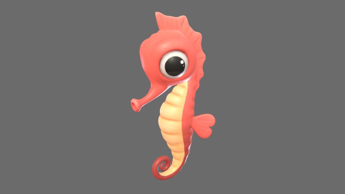 seahorse 3d model