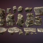 sharp rocks 3d model
