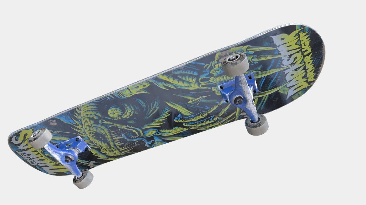 skateboard 3d model