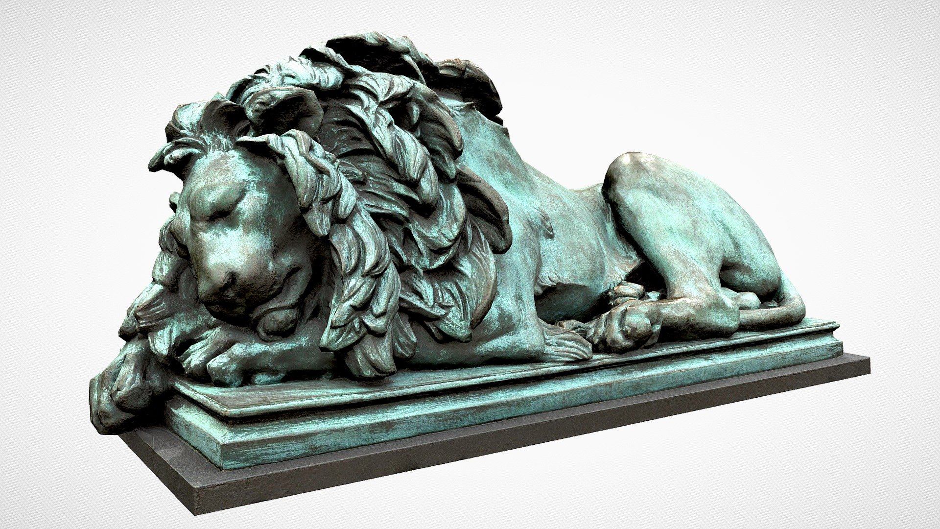 Sleeping Lion Statue