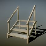 Small Lowpoly Metal Staircase