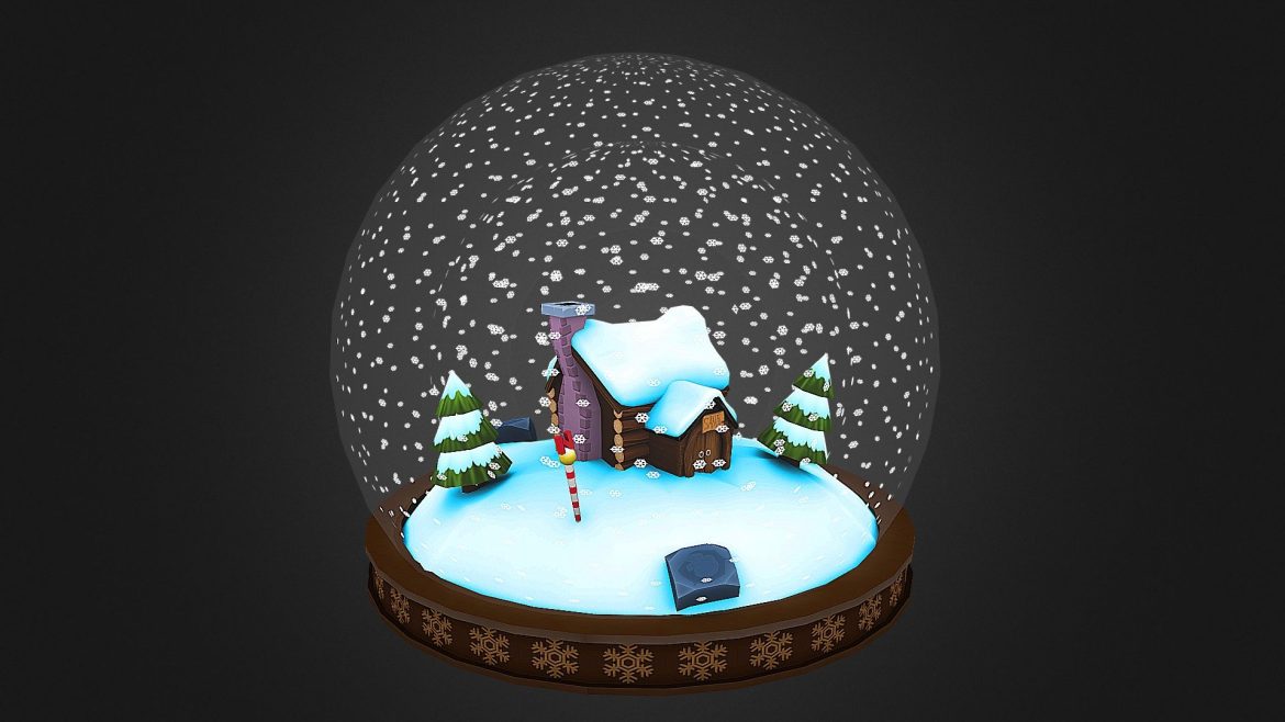 snow globe 3d model