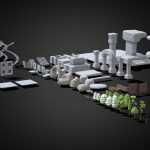 Snowy Map Low-poly Kit