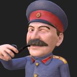 Stalin 3D caricature