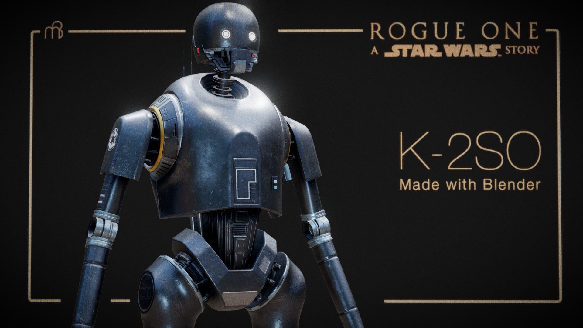 Star Wars – K2SO highpoly (rigged)