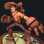 steam cowboy 3d model
