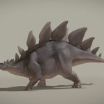 stegosaurus stenops 3d model
