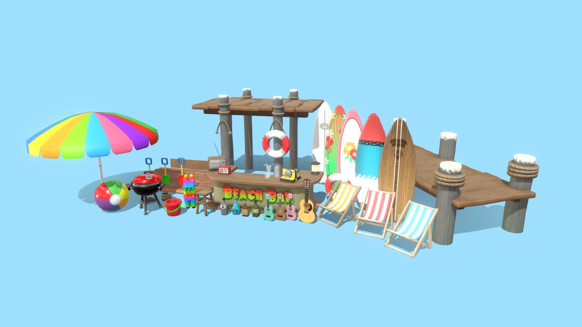 Stylized Beach Asset Pack