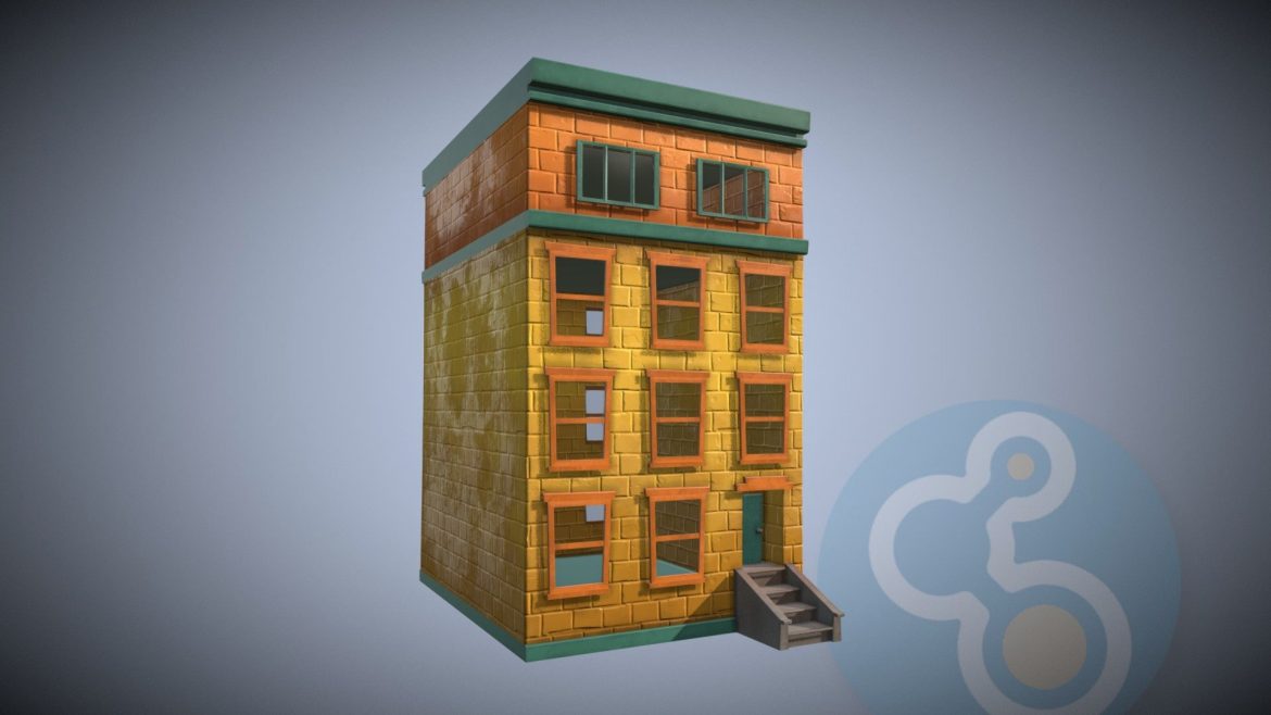 Stylized Building 01 - deep3dsea