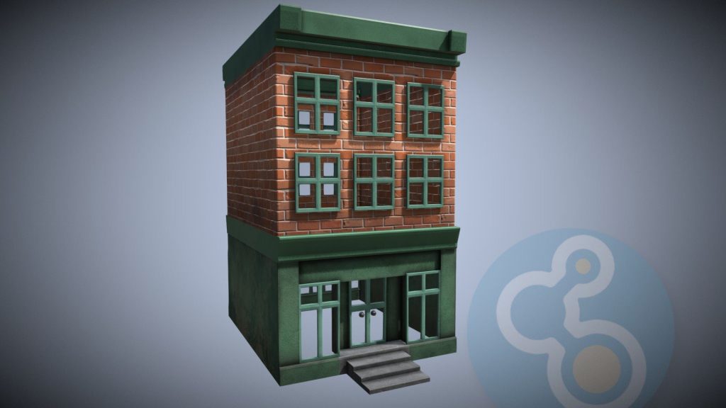 Stylized Building 02 - deep3dsea