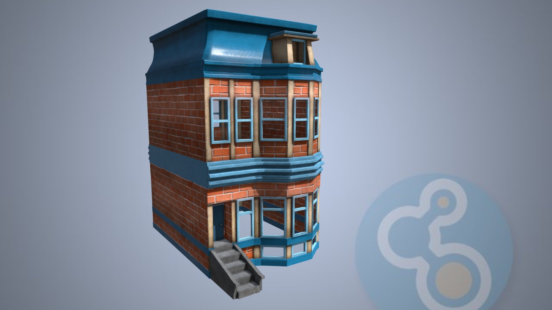 Stylized Building 03 - deep3dsea