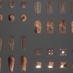 superfuntimes big pile of low poly shields 1 3d model