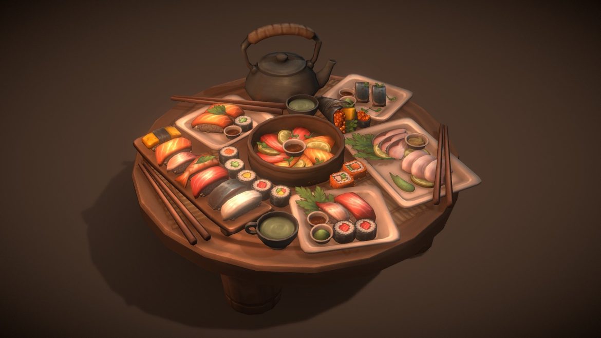 sushis 3d model