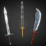 swords 3d model