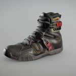 thor motocross boot 3d model
