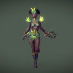 voodoo priestess 3d model