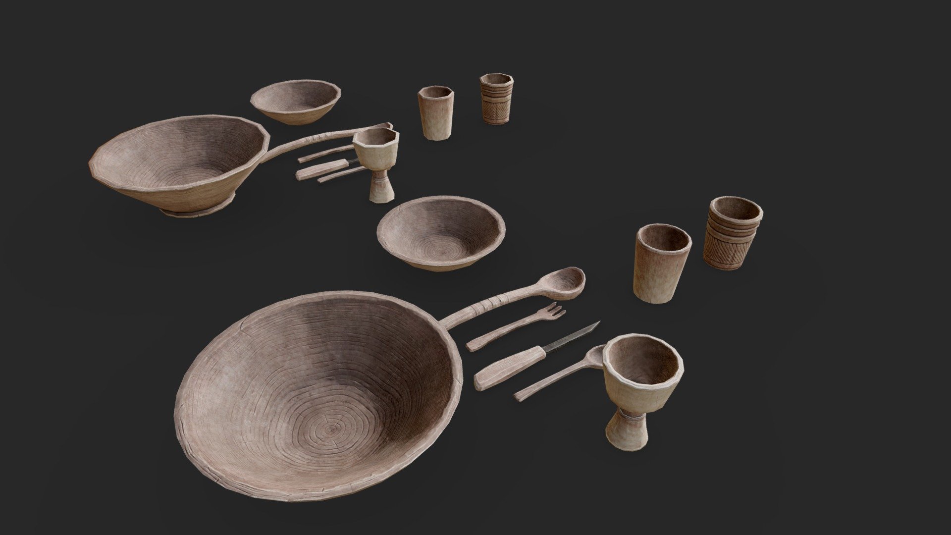 Wooden tableware Pack