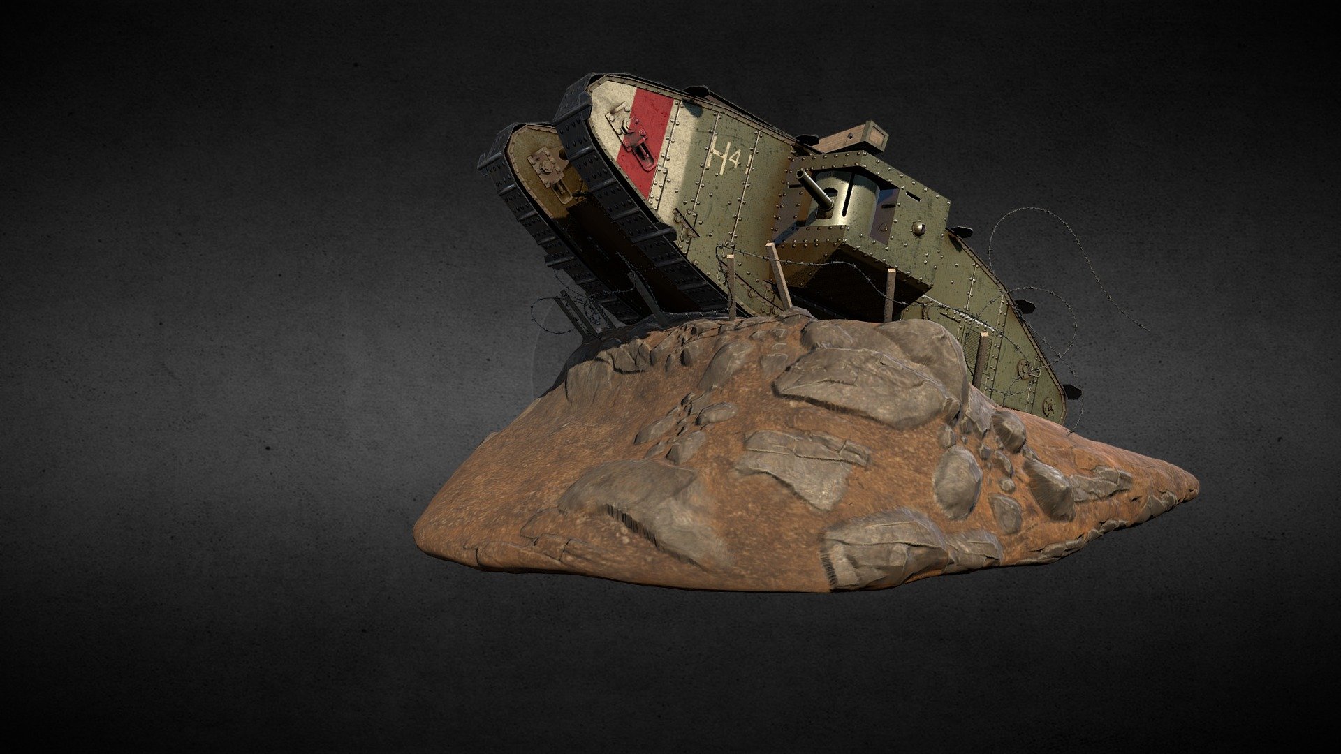 World War 1 Mark V Tank V2