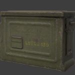 ww2 asset pack us ammo box 3d model