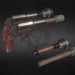 wwii grenade launcher grenades 3d model